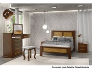 Mesa de Cabeceira Criado Mudo 02 Gavetas Aurora